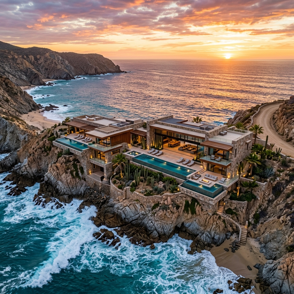 Fotografía aérea profesional de inmuebles y propiedades en Baja California